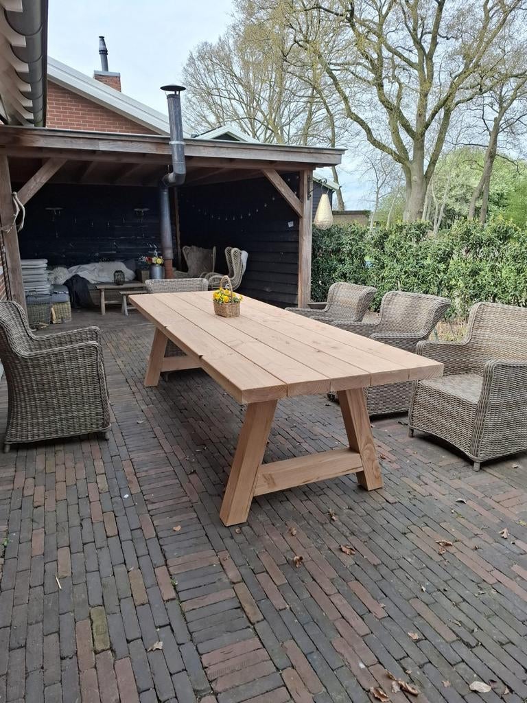 Te koop: Robuuste Douglas tuintafel, Tuin en Terras, Ophalen of Verzenden, Nieuw, Rechthoekig, Hout