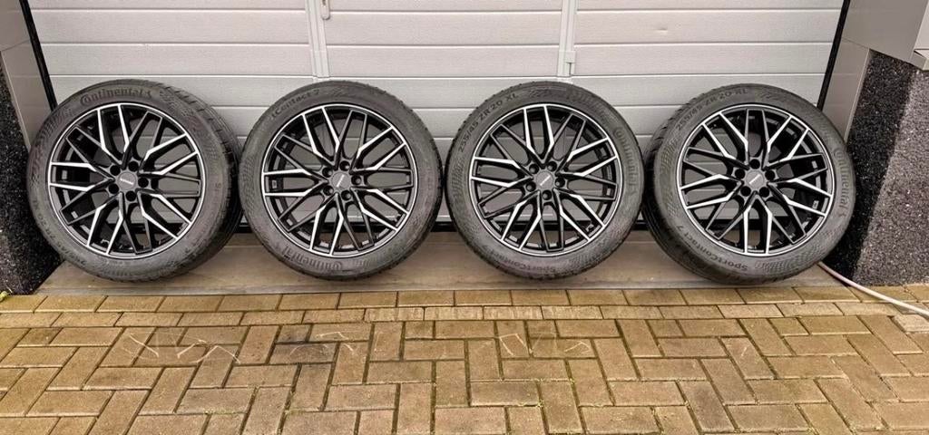 Monaco velgen met Continental SportContact 7 banden, 255 mm, Banden en Velgen, Nieuw, Ophalen of Verzenden