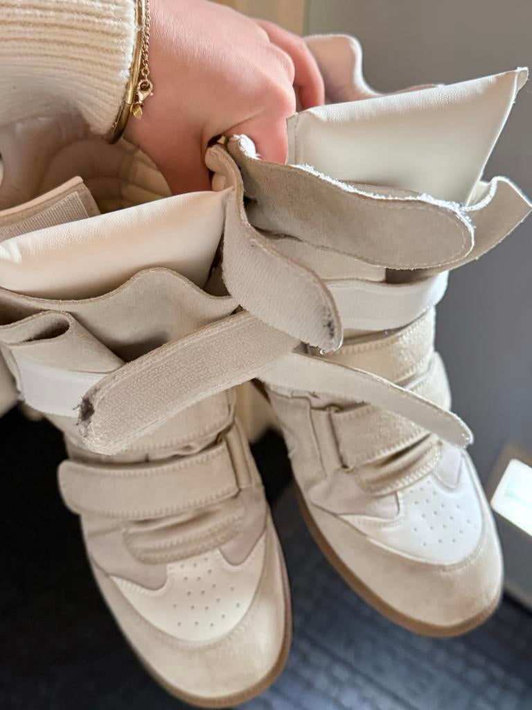 Isabel Marant Beige Sneakers Maat 36, Kleding | Dames, Schoenen, Verzenden, Gedragen, Beige, Sneakers of Gympen