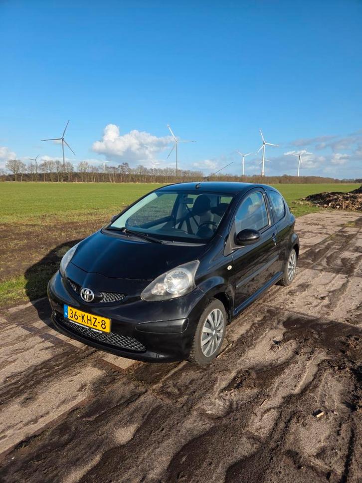 Toyota Aygo 1.0 12V Vvt-i 3DRS MMT 2007 Zwart, Auto's, Toyota, Particulier, Aygo, ABS, Benzine, A, Hatchback, Handgeschakeld, Geïmporteerd