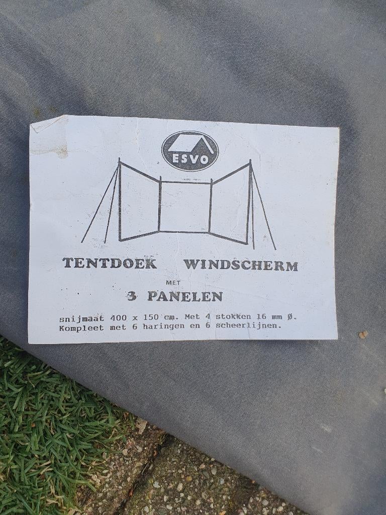 Windscherm van stevig katoen, Ophalen, Zo goed als nieuw