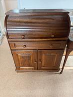 Antiek Secretaire / Bureau - Hout met Rolluik, Ophalen, Gebruikt