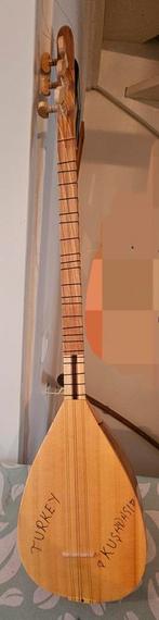 Vintage Turkse Saz uit Kusadasi - Handgemaakt Muziekinstrume, Ophalen, Gebruikt, Luit, Saz of Bouzouki