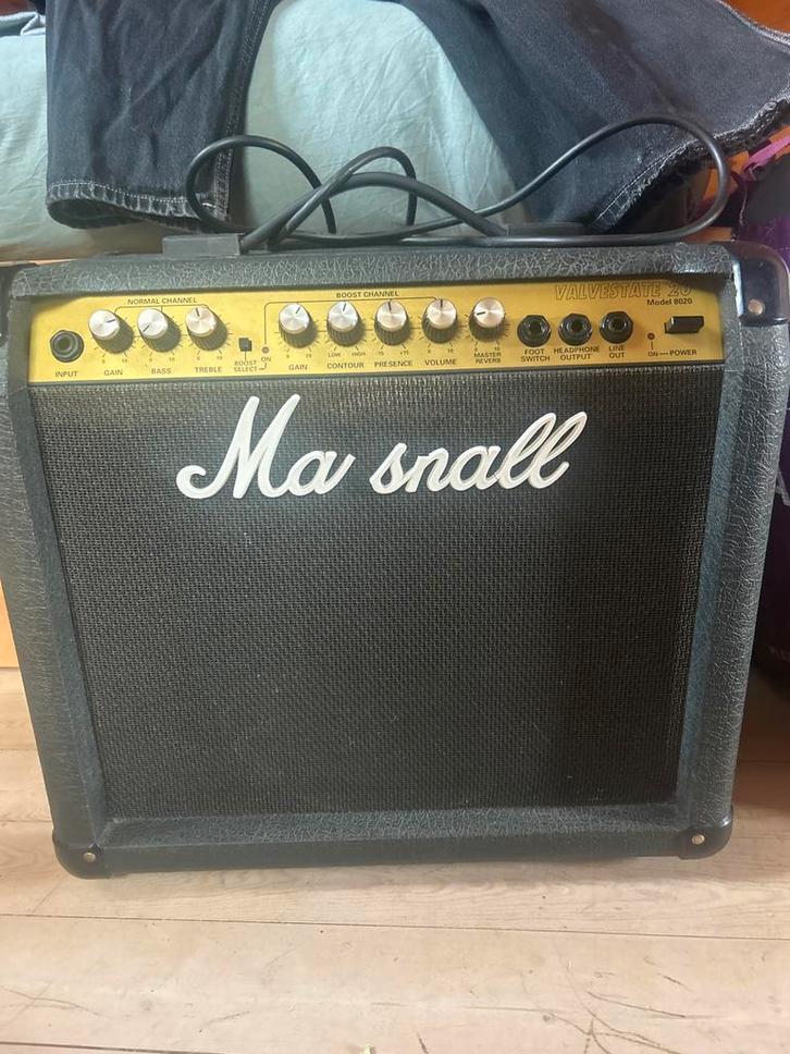 Marshall Valvestate 8020 versterker, Muziek en Instrumenten, Versterkers | Bas en Gitaar, Gebruikt, Gitaar, Minder dan 50 watt