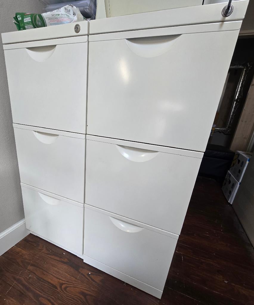 2 x hangmappenkast, Huis en Inrichting, Kasten | Roldeurkasten en Archiefkasten, Ophalen, Gebruikt, 50 tot 100 cm, Minder dan 100 cm