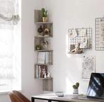 Hoek Wandrek  Lichtgrijs  20x20x127,5 cm 5 Planken Vintage, Ophalen, Nieuw