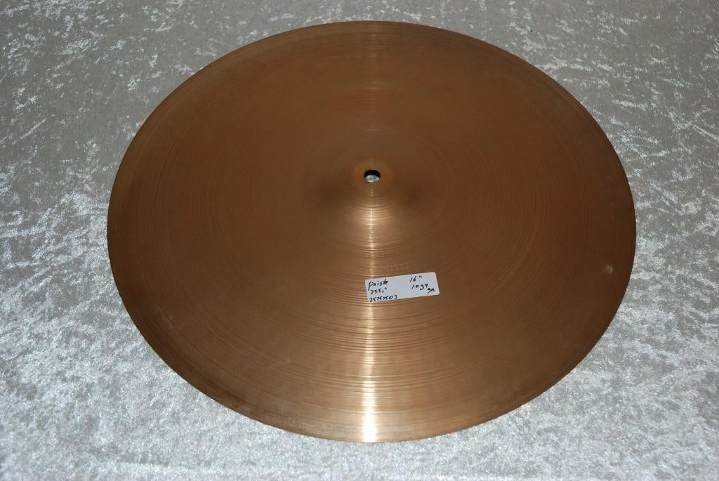 Paiste 2002 crash bekken black logo 1094gr 16 inch <25252503, Gebruikt, ., Drums of Percussie, Ophalen of Verzenden