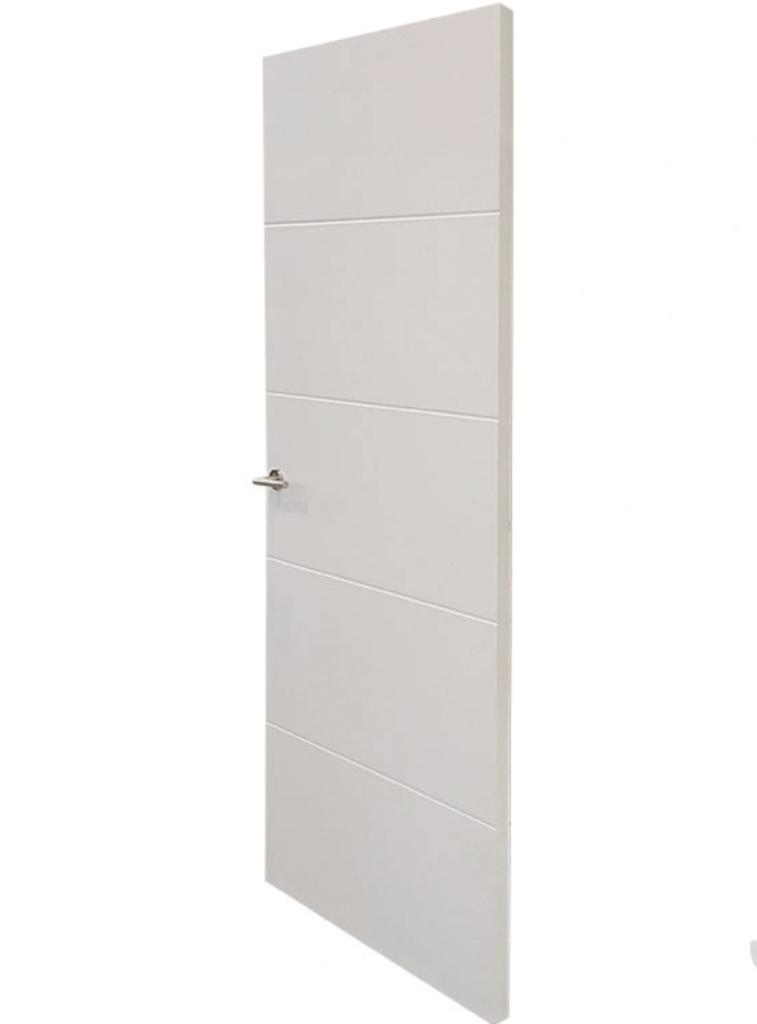 Strakke moderne freeslijndeur binnendeur in stomp en opdek, Niet ingevuld, 80 tot 100 cm, Binnendeur, Niet ingevuld