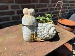 Plantenpot slak bloempot pot keramiek terracotta boho ibiza, Gebruikt, Ophalen of Verzenden, Balkon, Overige vormen