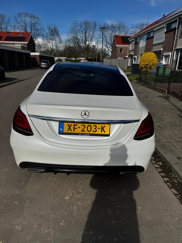 Mercedes-Benz C-Klasse C180 156pk 9G-TRONIC 2018 Wit, 1800 kg, Wit, 75 €/maand, Particulier