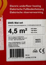 Vloerverwarming nieuw in doos 4,5 vierkante meter, Doe-het-zelf en Verbouw, Isolatie en Afdichting, Overige materialen, Zo goed als nieuw