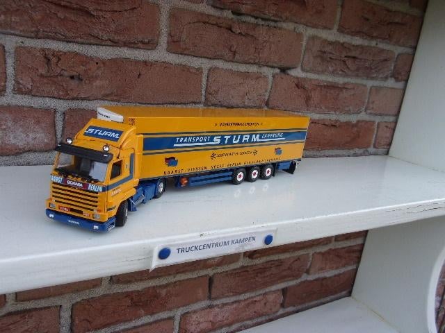 Tekno  Scania  113  met  oplegger  van  Sturm., Ophalen of Verzenden, Nieuw, Bus of Vrachtwagen, Tekno