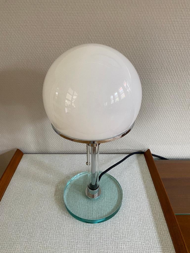 Tafellamp Replica Bauhaus, W. Wagenfeld, Ophalen, Gebruikt, Glas, Mid-Century Modern