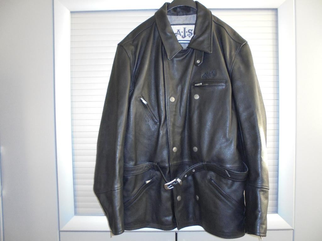Leren motor jas A.J.S. nieuw maat 3 XL, Dames, Jas | leer, Ophalen of Verzenden, Nieuw zonder kaartje