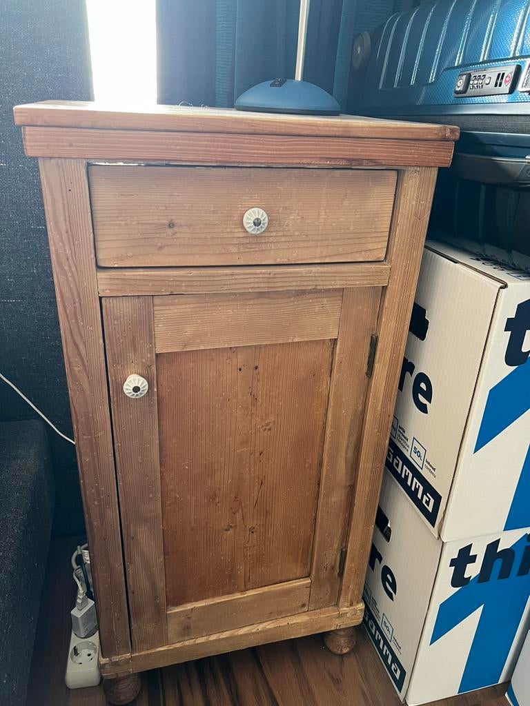 Houten kastje, Huis en Inrichting, Ophalen, Gebruikt, Minder dan 45 cm, 70 cm of meer