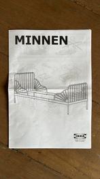 [vandaag ophalen!] Wit Ikea Minnen meegroeibed, Ophalen, 70 tot 85 cm, Zo goed als nieuw, Matras