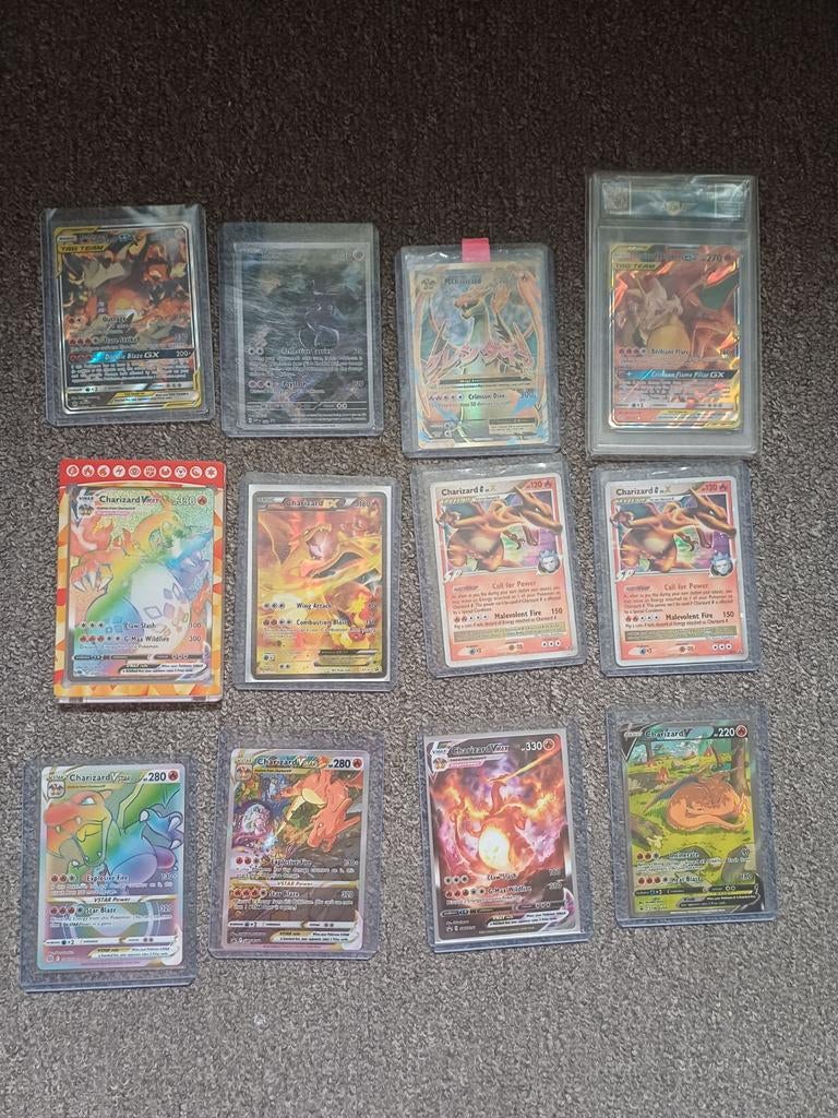 Charizard lot, Ophalen of Verzenden, Zo goed als nieuw, Meerdere kaarten, Foil