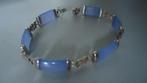 Nieuw sterling zilveren 925 lavendel jade armband € 99,95, Ophalen of Verzenden, Zo goed als nieuw, Paars, Zilver