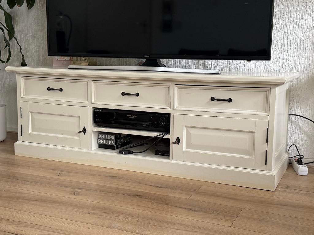 Dressoir tv meubel landelijk wit, Huis en Inrichting, Ophalen