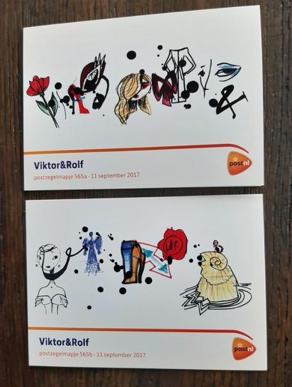 2017 Postzegelmapjes 565A en 565B Viktor en Rolf, Ophalen of Verzenden, Postfris