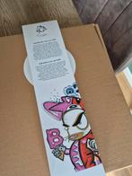 Heinen Delfts Blauw wandbord Loes van Delft 42 cm, Ophalen