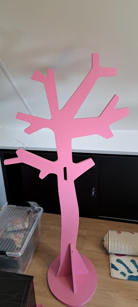 Woood kapstok roze hout, Ophalen of Verzenden, Hout, Staande kapstok, 150 tot 200 cm