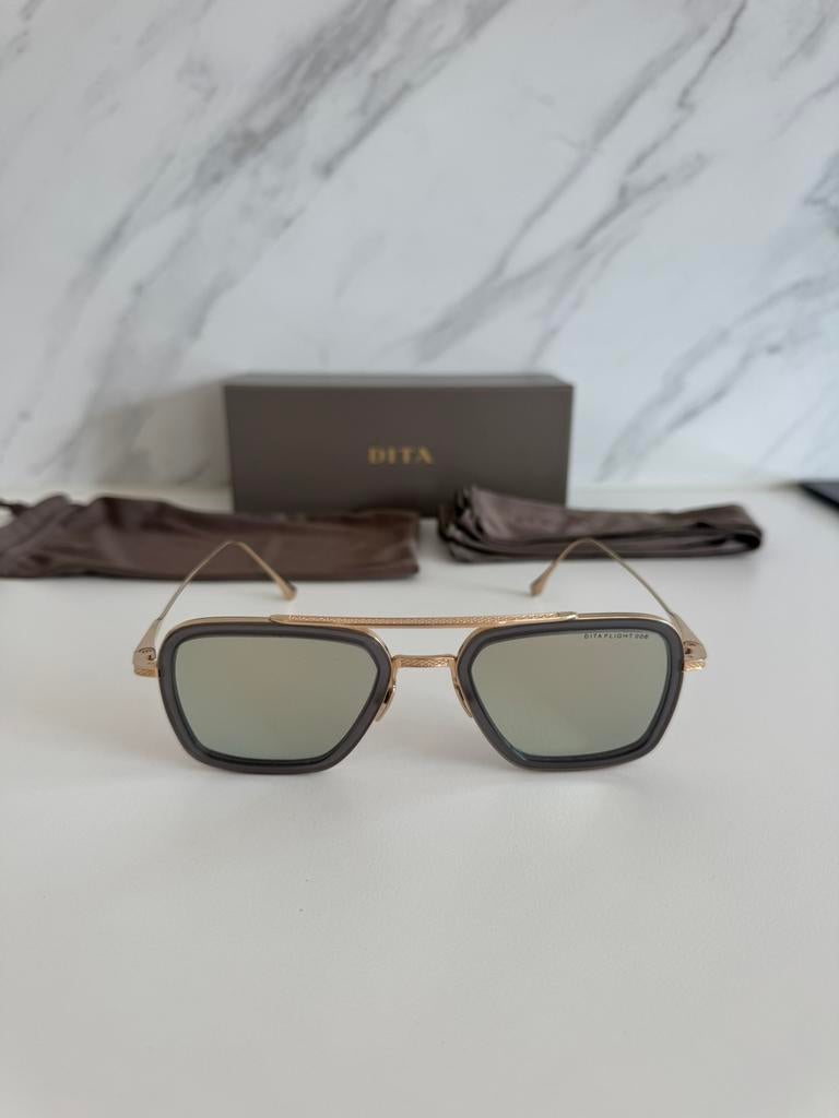 Originele Dita Flight 006, Zonnebril, Zo goed als nieuw, Grijs, Ophalen