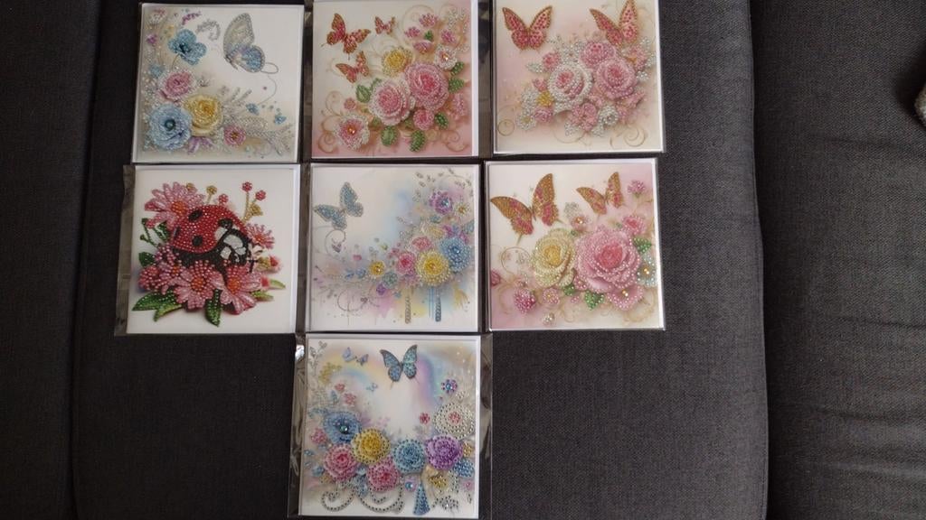 Pakket van 19 dubbele kaarten met envelop (handmade), Nieuw, Ophalen of Verzenden, Overige thema's, Nvt