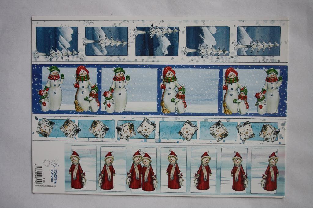 14 stuks Knipvellen Shake it Borders 7148, Hobby en Vrije tijd, Kaarten | Zelf maken, Ophalen of Verzenden, Nieuw, Kerst, Knipvel