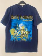 ORIGINEEL IRON MAIDEN TOURSHIRT!!!, Ophalen of Verzenden, Zo goed als nieuw, Maat 48/50 (M), Blauw