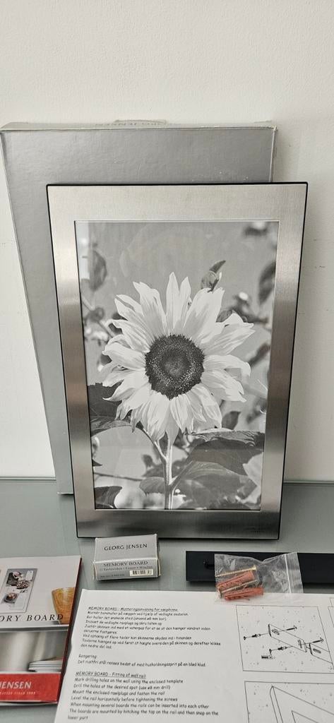 Georg Jensen rvs Memoryboard fotolijst met magneetje, Minder dan 50 cm, Metaal of Aluminium, Nieuw, Ophalen of Verzenden