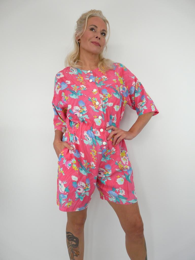 *Abfab Vintage Roze Playsuit uit Finland M*, Maat 38/40 (M), Ophalen of Verzenden, Zo goed als nieuw, Niccolei Ky Finland