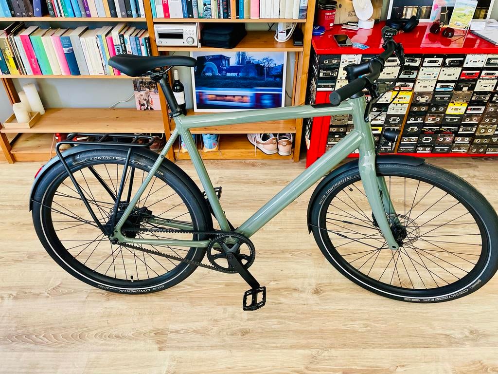 Ampler Axel E-bike - Rock Green, Maat L, Zo goed als nieuw, 59 cm of meer, 50 km per accu of meer, Ophalen
