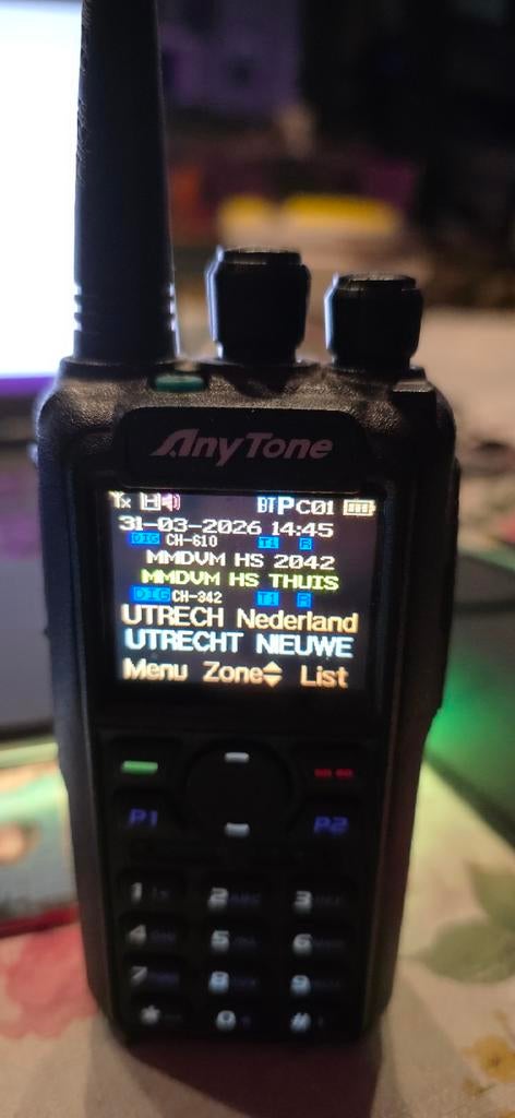 ANYTONE D878 UV II PLUS DMR Portofoon, Ophalen, 15 km of meer, Zo goed als nieuw, Portofoon of Walkie-talkie