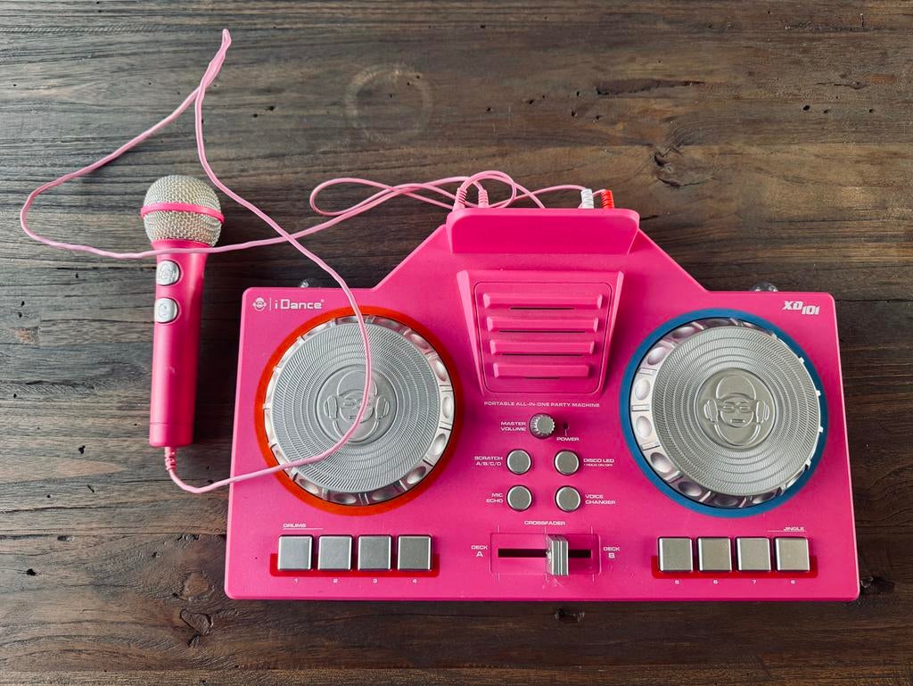 iDance XD101 Draagbare DJ Party Machine met Microfoon, Ophalen of Verzenden, Gebruikt, Complete set