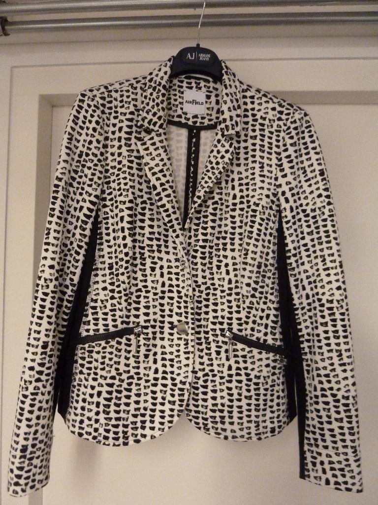 AIRFIELD JASJE MAAT 40 NIEUWSTAAT STRETCH, Kleding | Dames, Jasjes, Kostuums en Pakken, Maat 38/40 (M), Zwart, Ophalen of Verzenden