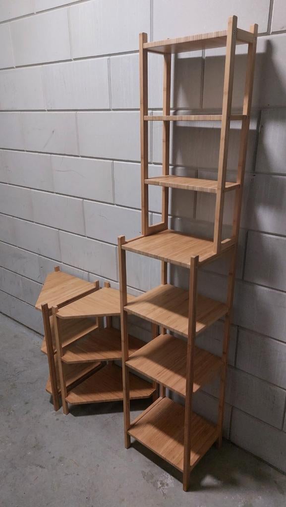 Ikea Stellingkast,x2 wastafel-hoekrek. RAGRUND serie., Huis en Inrichting, Kasten | Stellingkasten, Ophalen, Zo goed als nieuw