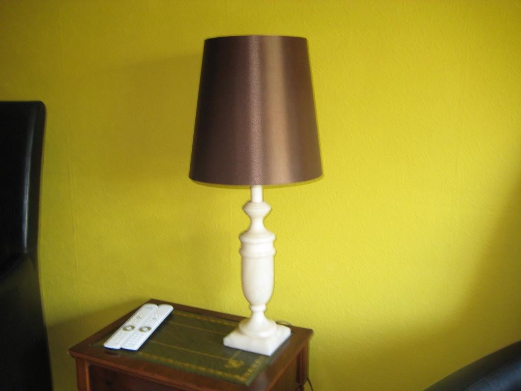 schemerlamp marmer als nieuw, 10,, Ophalen, Zo goed als nieuw, Minder dan 50 cm