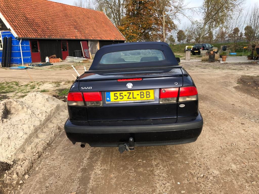 Saab 9-3 2.0 T Cabrio 2000 Blauw, 730 kg, 4 cilinders, Cabriolet, Handgeschakeld