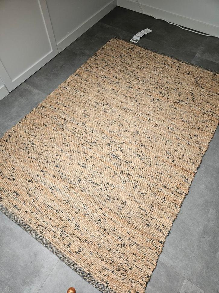 IKEA MELHOLT Jute Vloerkleed - 133x195 cm, Huis en Inrichting, Stoffering | Tapijten en Kleden, Zo goed als nieuw, 100 tot 150 cm