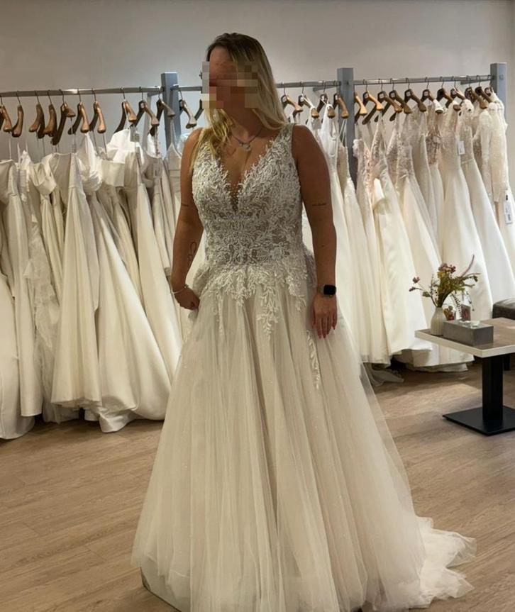 Trouwjurk, Kleding | Dames, Trouwkleding en Trouwaccessoires, Zo goed als nieuw, Trouwjurk, Wit, Ophalen of Verzenden