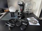 Canon 90D met Canon 50mm 1.4 lens, externe flitser, Gebruikt, Spiegelreflex, 32 Megapixel, Canon