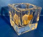 Glazen waxinelichthouders (3 stuks), Overige materialen, Overige kleuren, Ophalen of Verzenden, Zo goed als nieuw