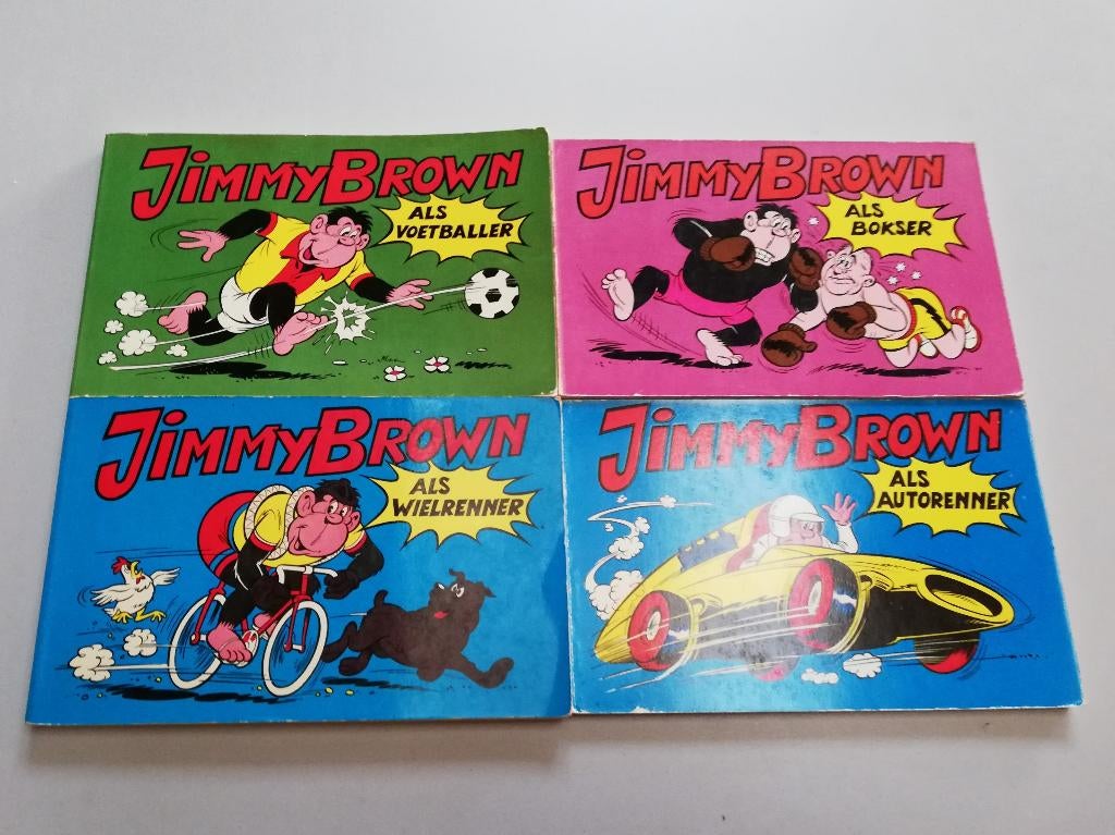 Set Jimmy Brown boekjes, Meerdere stripboeken, Ophalen of Verzenden, Gelezen, Herman Looman