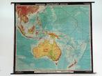 Grote landkaart schoolkaart Australië, Indonesië en Oceanië, Landkaart, 1800 tot 2000, Wereld, Ophalen