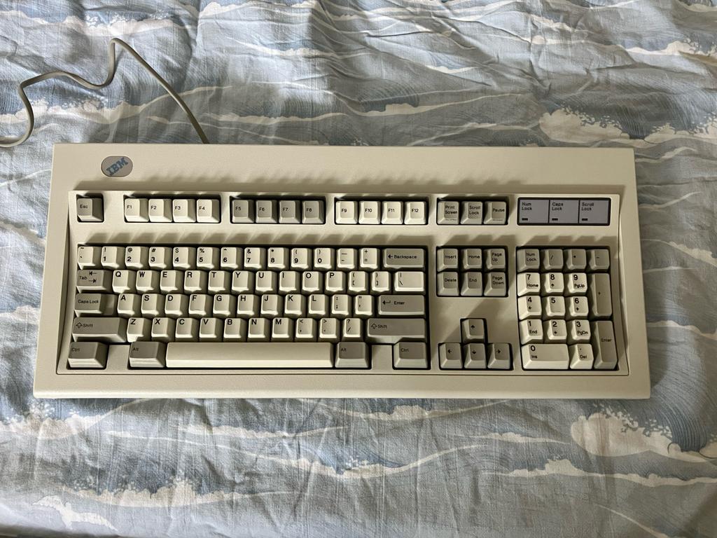 IBM Model M Toetsenbord - Vintage Mechanisch Toetsenbord, Ophalen, Qwerty, Gebruikt, Bedraad