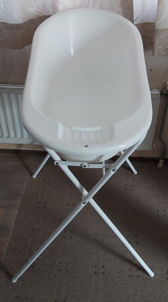 Babybadje met standaard, Kinderen en Baby's, Badjes en Verzorging, Gebruikt, Badje, Standaard, Ophalen