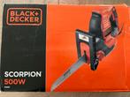 Black+Decker Scorpion 500W Reciprozaag RS890, Ophalen of Verzenden, Zo goed als nieuw, Minder dan 600 watt, 30 tot 70 mm