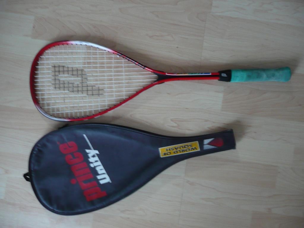 Squash reket prince en browning, Ophalen of Verzenden, Gebruikt, Met hoes