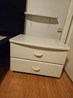 2 nachtkastjes met wieltjes, Ophalen, Gebruikt, Minder dan 45 cm, Minder dan 55 cm